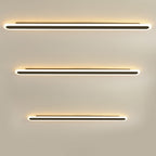Modern Minimalist Rectangle Long Line Iron Acrylic LED Wall Sconce Lamp For Living Room