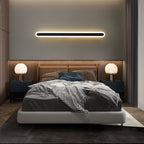 Modern Minimalist Rectangle Long Line Iron Acrylic LED Wall Sconce Lamp For Living Room