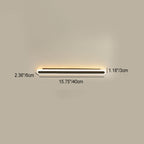 Modern Minimalist Rectangle Long Line Iron Acrylic LED Wall Sconce Lamp For Living Room