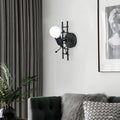 Contemporary Creative Humanoid Ladder Iron 1-Light Wall Sconce Lamp For Living Room
