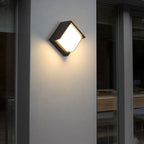 Modern Minimalist Waterproof Round Square Plastic Acrylic LED Wall Sconce Lamp For Garden