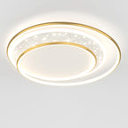 Contemporary Nordic Combo Round Star Iron Silicone Acrylic LED Flush Mount Ceiling Light For Bedroom