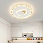 Lumendat Contemporary Creative Kids Cartoon Love Crown Sun Round Iron Acrylic LED Flush Mount Ceiling Light For Bedroom Lumendat