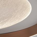 Modern Simplicity Iron Acrylic Round Flame Pattern LED Flush Mount Ceiling Light For Living Room