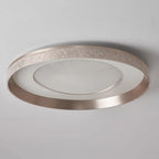 Modern Simplicity Iron Acrylic Round Flame Pattern LED Flush Mount Ceiling Light For Living Room