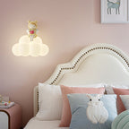 Lumendat Contemporary Creative Cloud Angel Rabbit Iron PE LED Kids Wall Sconce Lamp For Bedroom Lumendat