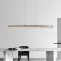 Modern Minimalist Stainless Steel Resin Long Strip LED Island Light Chandeliers for Dining Room modern luxury lighting fixtur