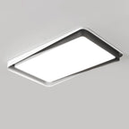 Modern Simplicity Iron Acrylic Square Round Rectangular LED Flush Mount Ceiling Light For Living Room