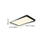 Modern Simplicity Iron Acrylic Square Round Rectangular LED Flush Mount Ceiling Light For Living Room