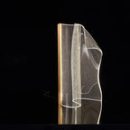 Contemporary Creative Irregular Transparent Aluminum Acrylic LED Table Lamp For Bedroom Lumendat