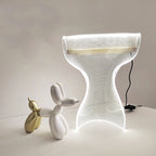 Contemporary Creative Irregular Transparent Aluminum Acrylic LED Table Lamp For Bedroom Lumendat