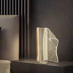 Contemporary Creative Irregular Transparent Aluminum Acrylic LED Table Lamp For Bedroom Lumendat