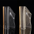 Contemporary Creative Irregular Transparent Aluminum Acrylic LED Table Lamp For Bedroom Lumendat