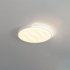 Modern Minimalist Round Square Rectangle Triangle Iron Frame Acrylic PVC Shade LED Flush Mount Ceiling Light For Living Room