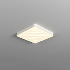 Modern Minimalist Round Square Rectangle Triangle Iron Frame Acrylic PVC Shade LED Flush Mount Ceiling Light For Living Room