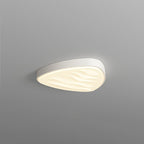 Modern Minimalist Round Square Rectangle Triangle Iron Frame Acrylic PVC Shade LED Flush Mount Ceiling Light For Living Room