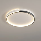 Modern Minimalist Round Square Rectangle Triangle Iron Frame Acrylic PVC Shade LED Flush Mount Ceiling Light For Living Room