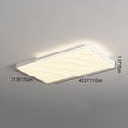 Modern Minimalist Round Square Rectangle Triangle Iron Frame Acrylic PVC Shade LED Flush Mount Ceiling Light For Living Room