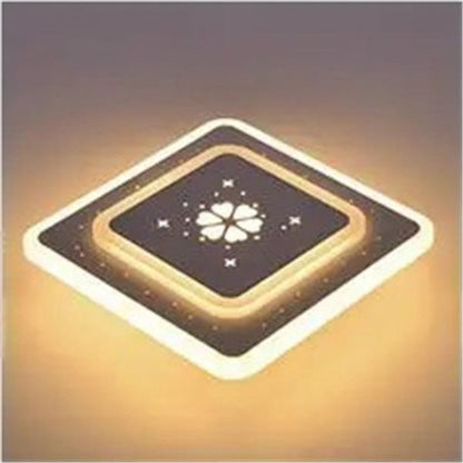 Modern Simplicity Concealed Installation Square Shape Hardware Acrylic LED Flush Mount Ceiling Light For Hallway