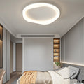 Modern Simplicity Iron Acrylic Round LED Flush Mount Ceiling Light For Bedroom