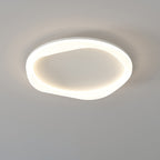 Modern Simplicity Iron Acrylic Round LED Flush Mount Ceiling Light For Bedroom