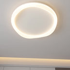 Modern Simplicity Iron Acrylic Round LED Flush Mount Ceiling Light For Bedroom