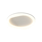 Modern Simplicity Iron Acrylic Round LED Flush Mount Ceiling Light For Bedroom