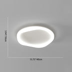 Modern Simplicity Iron Acrylic Round LED Flush Mount Ceiling Light For Bedroom