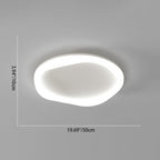 Modern Simplicity Iron Acrylic Round LED Flush Mount Ceiling Light For Bedroom