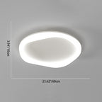 Modern Simplicity Iron Acrylic Round LED Flush Mount Ceiling Light For Bedroom