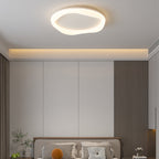 Modern Simplicity Iron Acrylic Round LED Flush Mount Ceiling Light For Bedroom