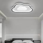 Modern Simplicity Copper Silicone Acrylic Triangle Cloud LED Flush Mount Ceiling Light For Bedroom