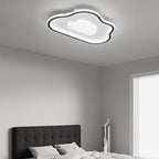 Modern Simplicity Copper Silicone Acrylic Triangle Cloud LED Flush Mount Ceiling Light For Bedroom
