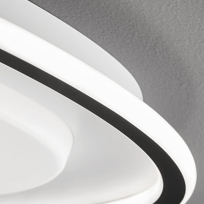 Modern Simplicity Copper Silicone Acrylic Triangle Cloud LED Flush Mount Ceiling Light For Bedroom