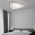 Modern Simplicity Copper Silicone Acrylic Triangle Cloud LED Flush Mount Ceiling Light For Bedroom