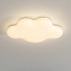 Modern Minimalist Cream Cloud Iron Pe LED Flush Mount Ceiling Light for Bedroom