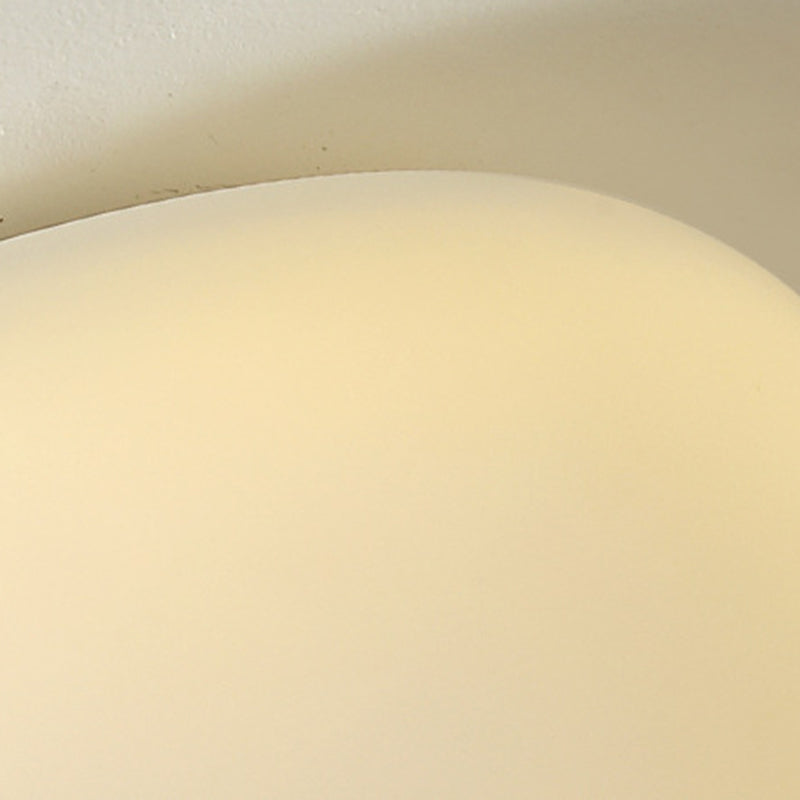 Modern Minimalist Pebble Shape Hardware PE LED Flush Mount Ceiling Light For Bedroom Lumendat