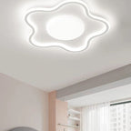 Contemporary Creative Star Iron Aluminum Acrylic Silicone LED Flush Mount Ceiling Light For Bedroom