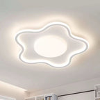 Contemporary Creative Star Iron Aluminum Acrylic Silicone LED Flush Mount Ceiling Light For Bedroom