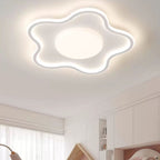 Contemporary Creative Star Iron Aluminum Acrylic Silicone LED Flush Mount Ceiling Light For Bedroom