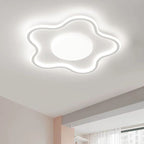 Contemporary Creative Star Iron Aluminum Acrylic Silicone LED Flush Mount Ceiling Light For Bedroom