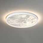Contemporary Nordic Round Clouds Aluminum Acrylic LED Flush Mount Ceiling Light For Living Room