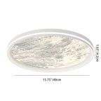 Contemporary Nordic Round Clouds Aluminum Acrylic LED Flush Mount Ceiling Light For Living Room