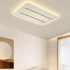 Modern Minimalist Square Rectangular Iron Aluminum Acrylic Spotlight LED Flush Mount Ceiling Light For Living Room