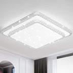 Modern Luxury Mounted Star Round Square Acrylic Iron LED Flush Mount Ceiling Light For Bedroom Lumendat