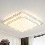 Modern Luxury Mounted Star Round Square Acrylic Iron LED Flush Mount Ceiling Light For Bedroom Lumendat
