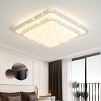 Modern Luxury Mounted Star Round Square Acrylic Iron LED Flush Mount Ceiling Light For Bedroom Lumendat