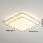 Modern Luxury Mounted Star Round Square Acrylic Iron LED Flush Mount Ceiling Light For Bedroom Lumendat