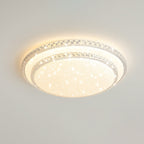 Modern Luxury Mounted Star Round Square Acrylic Iron LED Flush Mount Ceiling Light For Bedroom Lumendat
