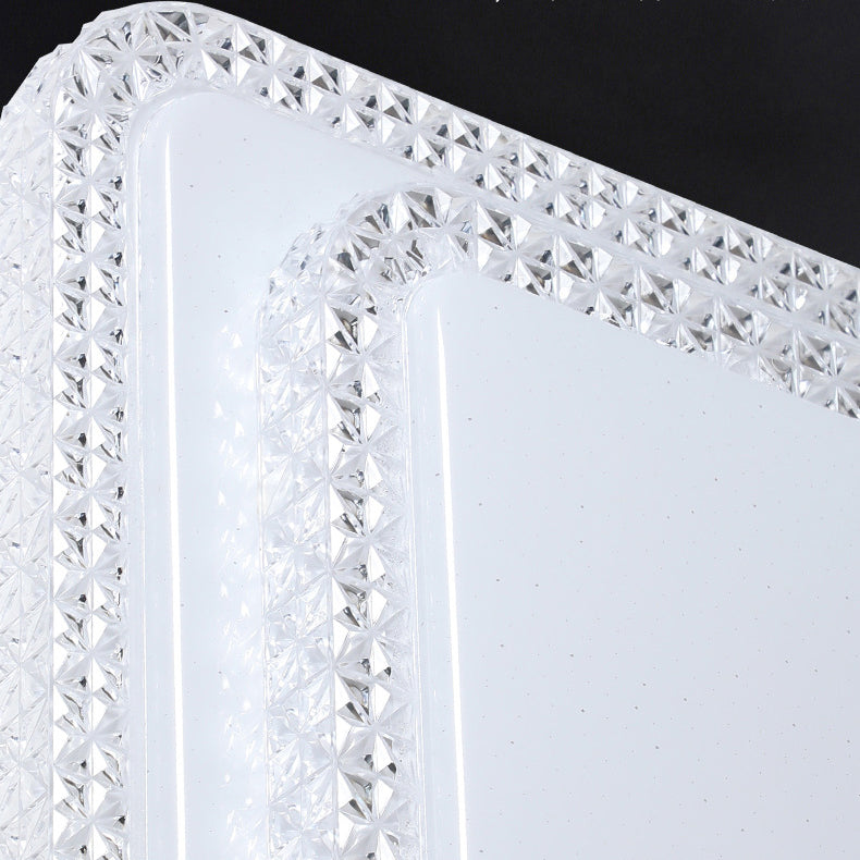 Modern Luxury Mounted Star Round Square Acrylic Iron LED Flush Mount Ceiling Light For Bedroom Lumendat